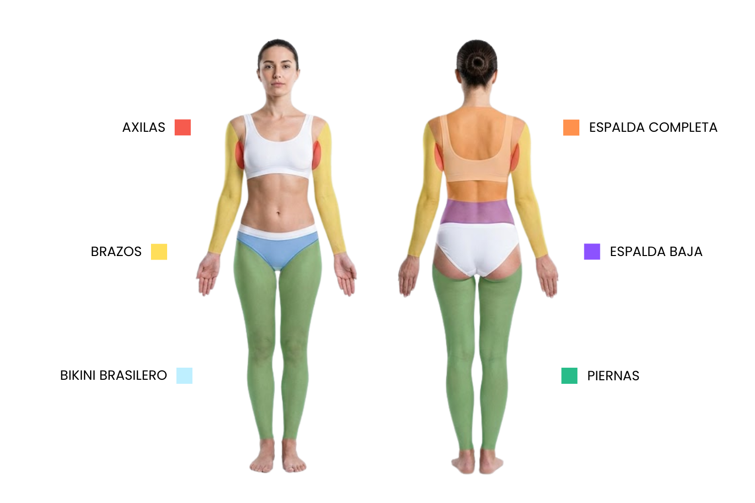 Tratamiento profesional de depilación láser